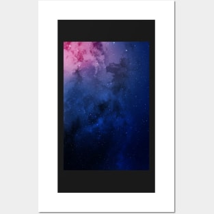Blue Galaxy Posters and Art